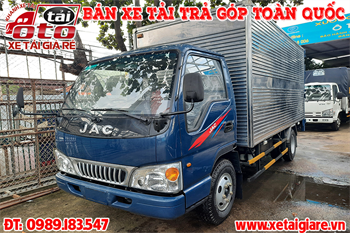 Xe Tải JAC L250 Thùng Kín Dài 4m4 Máy ISUZU | Xe Tải JAC 2T4 Thùng Kín | JAC 2.4 Tấn thùng kín